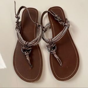 Dolce Vita Metallic Rope Sandals